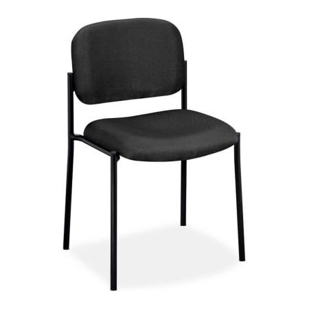 Hon basyx by HON Stacking Armless Guest Chair - Fabric - Charcoal BSXVL606VA19
